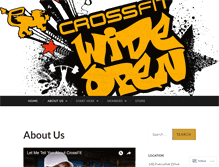 Tablet Screenshot of crossfitwideopen.com